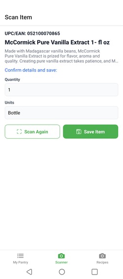 Pantry Pal – screenshot 1