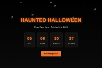 Halloween Event Website