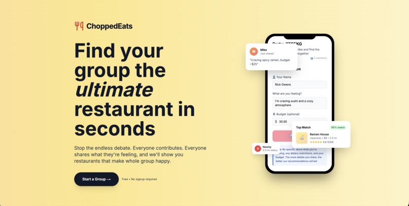 ChoppedEats – screenshot 1