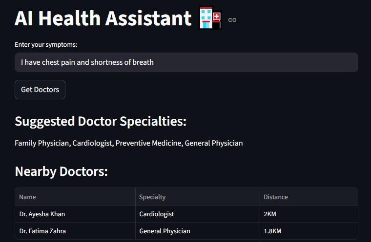 AI Health Assistant – screenshot 1