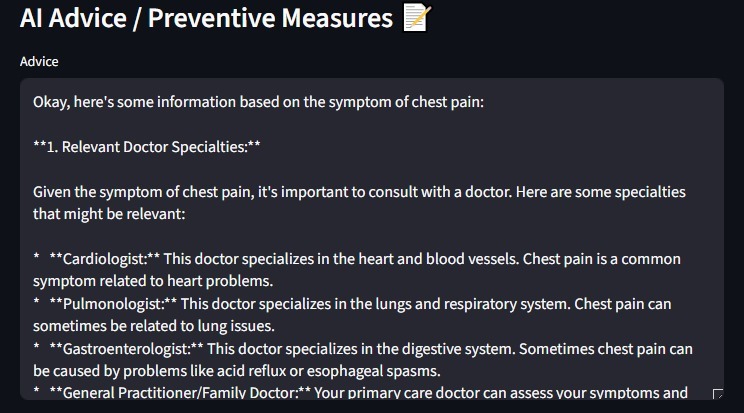 AI Health Assistant – screenshot 3
