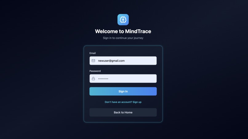MindTrace – screenshot 2