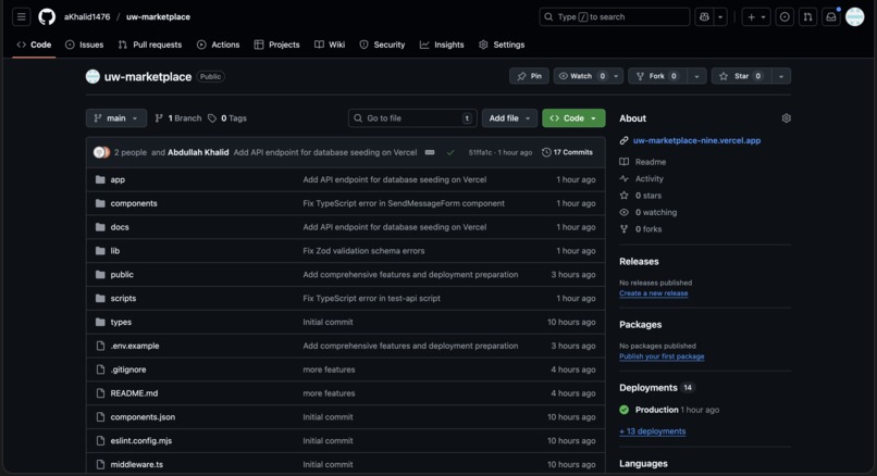 UW Marketplace – screenshot 4