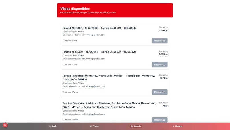 CoRide – screenshot 2