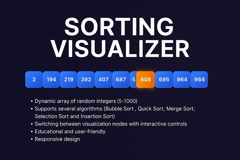 Sorting-Visualizer---Interactive-Algorithm-Demonstration – screenshot 1