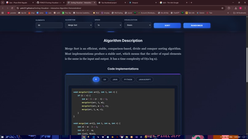 Sorting-Visualizer---Interactive-Algorithm-Demonstration – screenshot 3