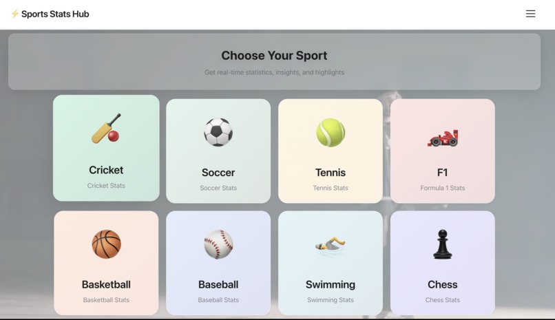 Central Sports Stats – screenshot 1