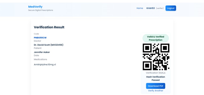 MedVerify – screenshot 3