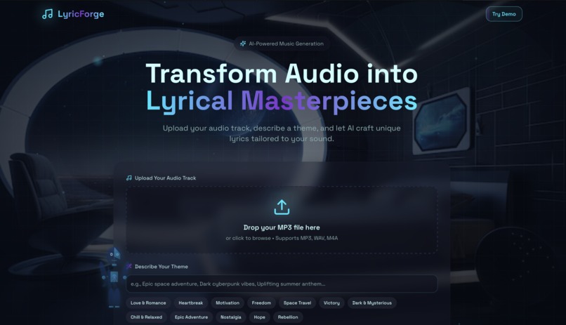 LyricForge – screenshot 1