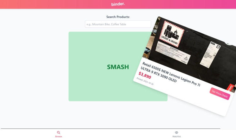 binder. – screenshot 2