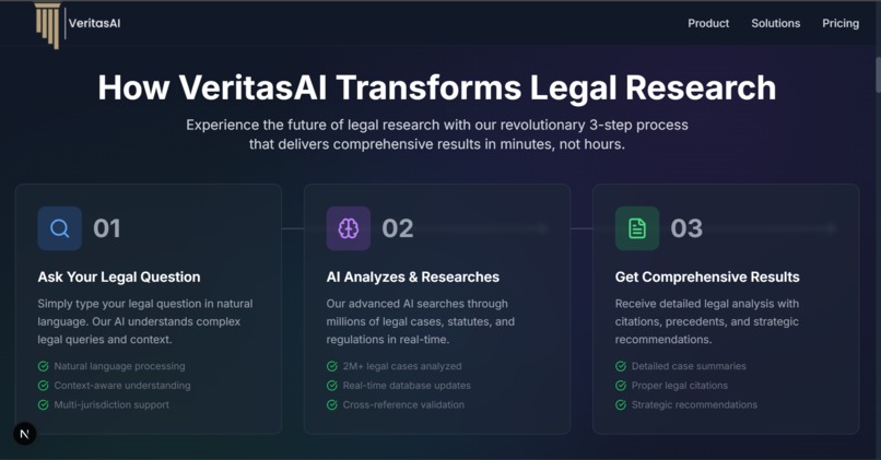 VeritasAI – screenshot 2