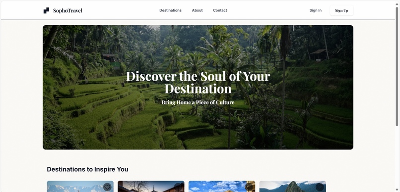 SophoTravel – screenshot 1