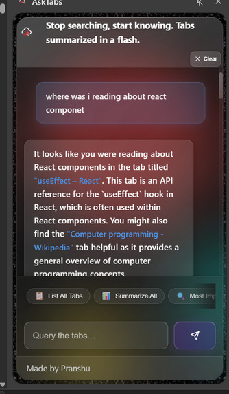 Asktabs – screenshot 3