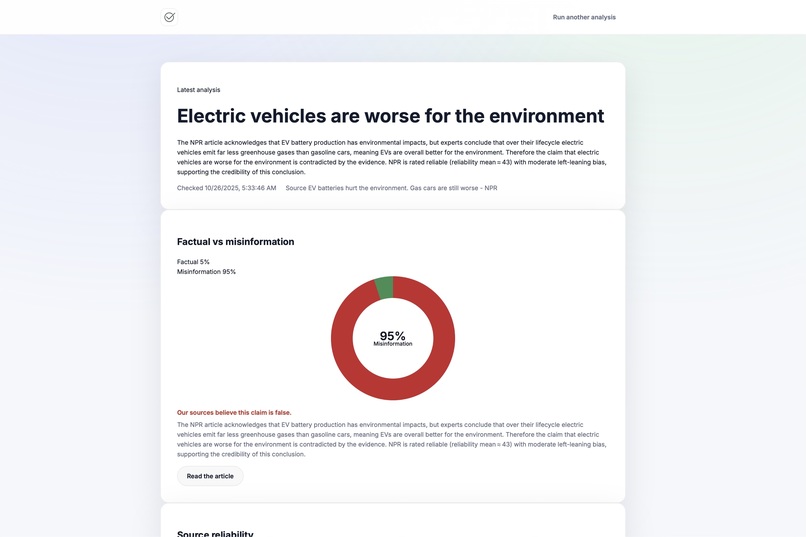 FactTrace - Because truth deserves speed – screenshot 3