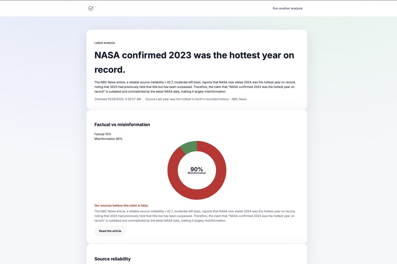 FactTrace - Because truth deserves speed – screenshot 4