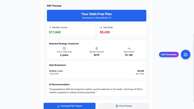 Money Mentor AI – screenshot 6