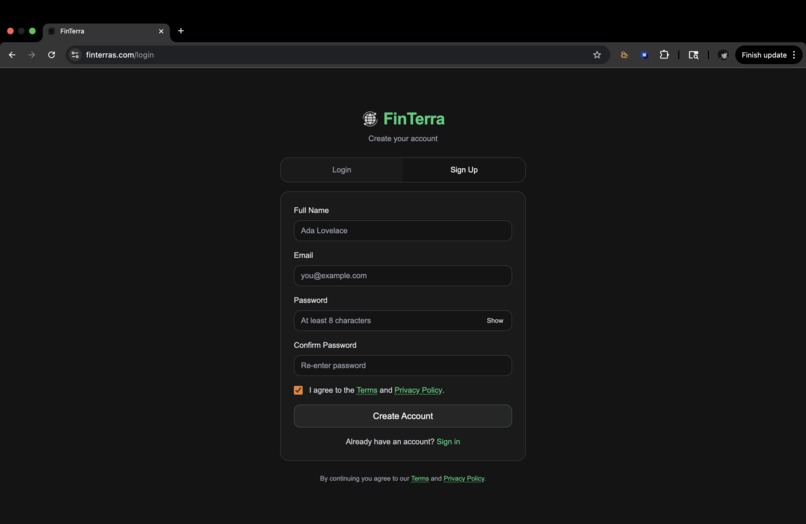 FinTerra – screenshot 5