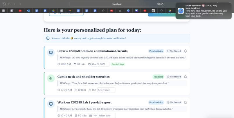 Manager Of Moments (MOM) – screenshot 1