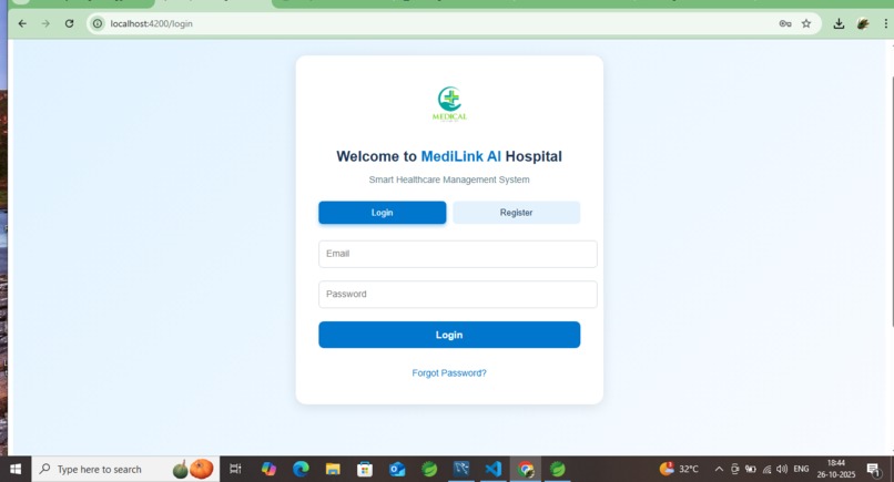 MediLink AI HMS – screenshot 1