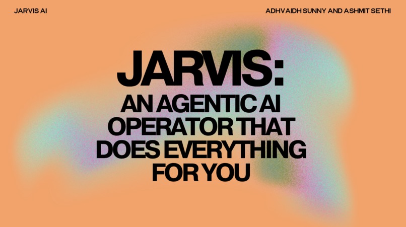 Jarvis: An agentic AI operator that does everything for you. – screenshot 1