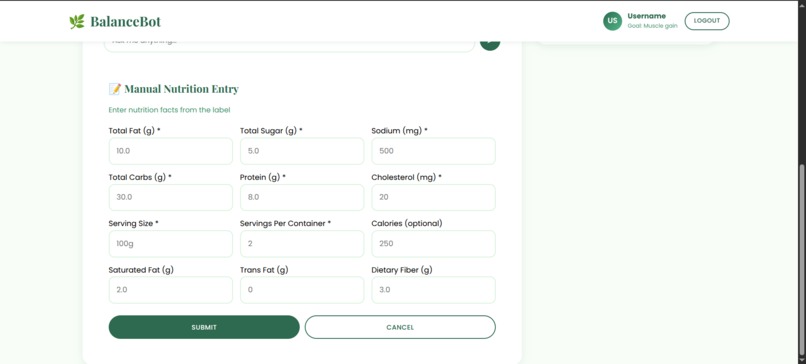 BalanceBot: Your Nutrition Partner – screenshot 7