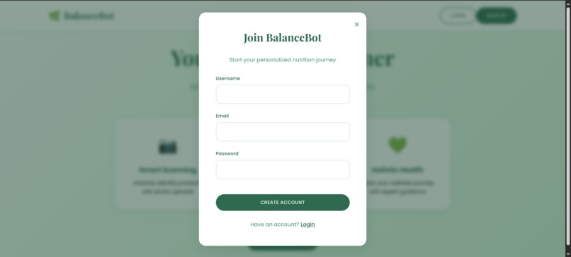 BalanceBot: Your Nutrition Partner – screenshot 2