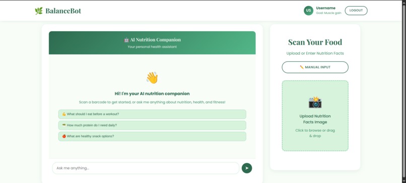 BalanceBot: Your Nutrition Partner – screenshot 4