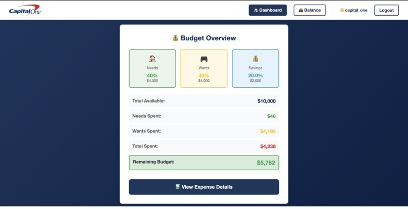 CapitalOne Balance – screenshot 1