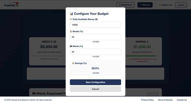 CapitalOne Balance – screenshot 5