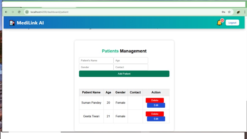 MediLink AI HMS – screenshot 6
