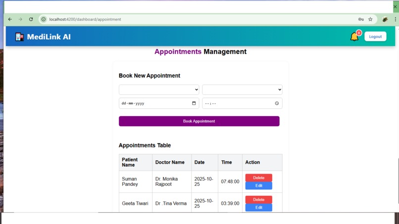 MediLink AI HMS – screenshot 7