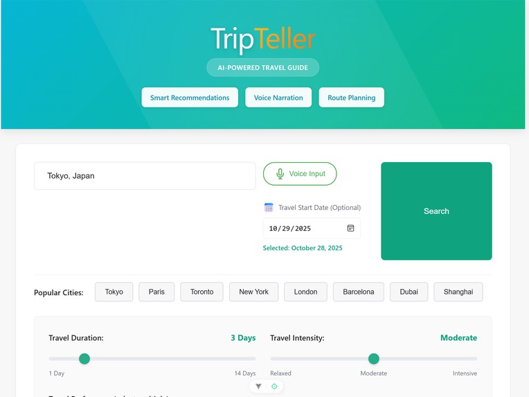 Trip Teller – screenshot 1