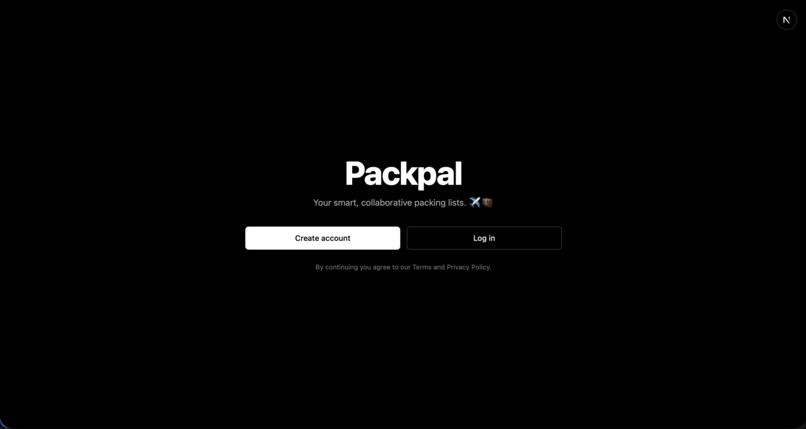 PackPal – screenshot 1