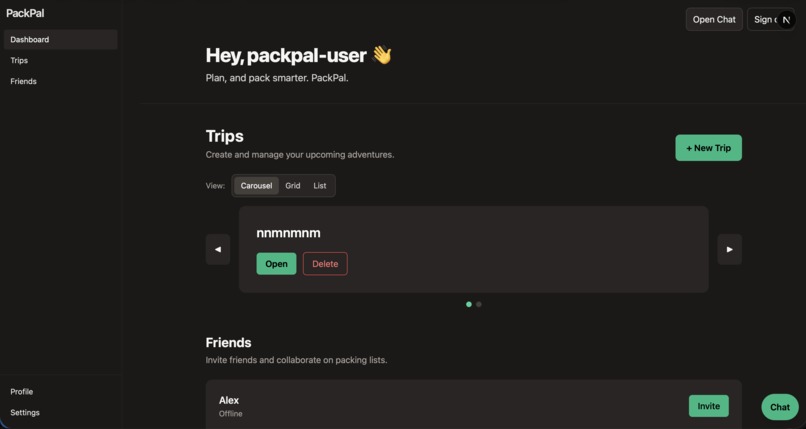 PackPal – screenshot 2