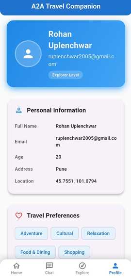 A2A Protocol for intlligent travel and hotel booking – screenshot 4