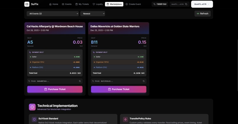 SuiTix – screenshot 7