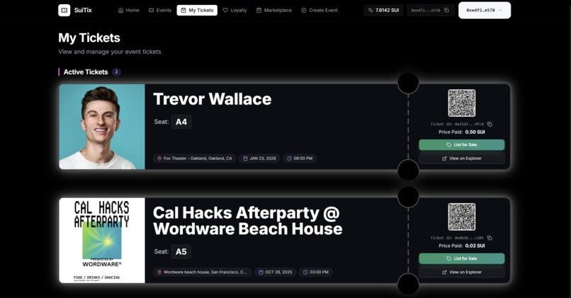 SuiTix – screenshot 4