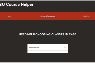 BU Course Helper