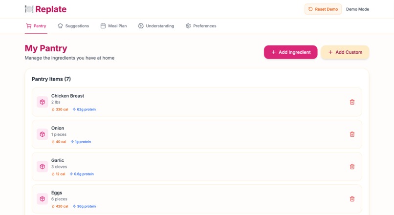 Replate – screenshot 2