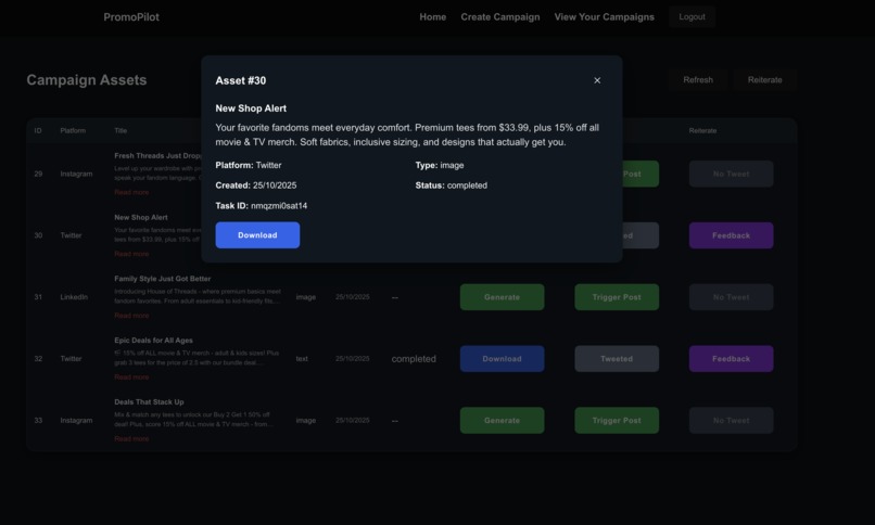 PromoPilot – screenshot 7