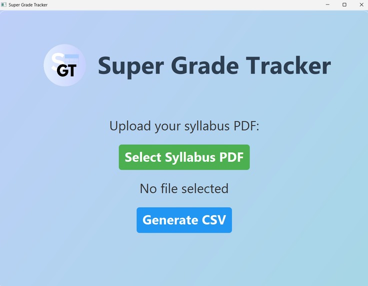 Super Grade Tracker – screenshot 1