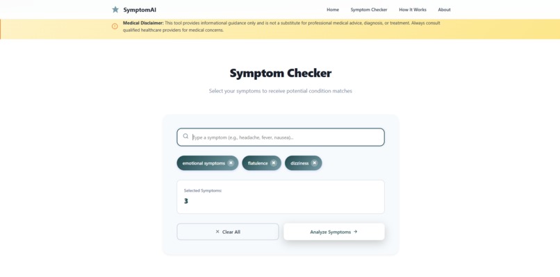 SymptomAI – screenshot 2