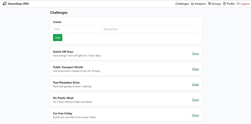 GreenSteps PRO – screenshot 2