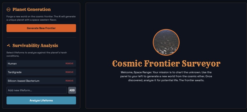 Cosmic Frontier Planet Survey – screenshot 1
