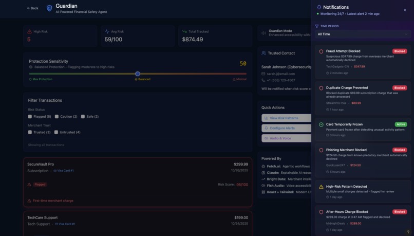 Guardian: AI-powered Scam and Fraud Prevention  – screenshot 2