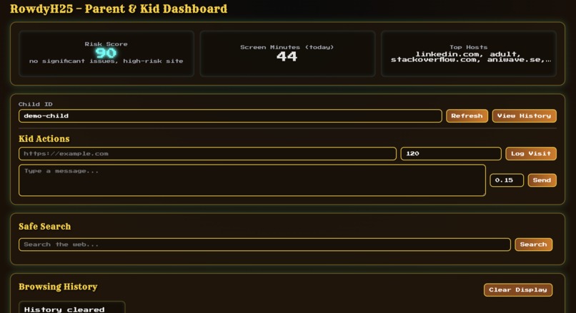 Parents & Kids Monitoring System – screenshot 1