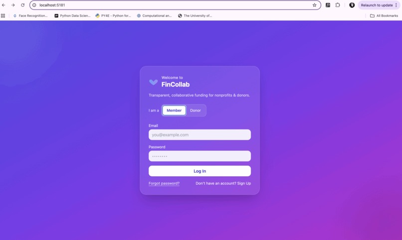 FinCollab  – screenshot 1
