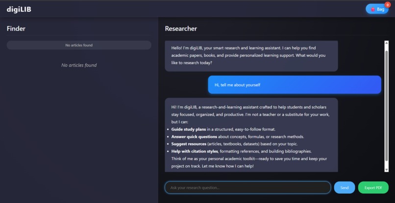 digiLIB – screenshot 1