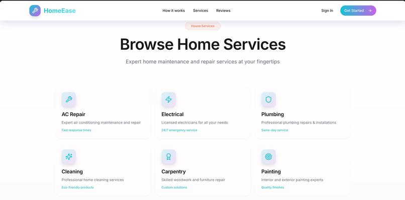 HomeEase – screenshot 2