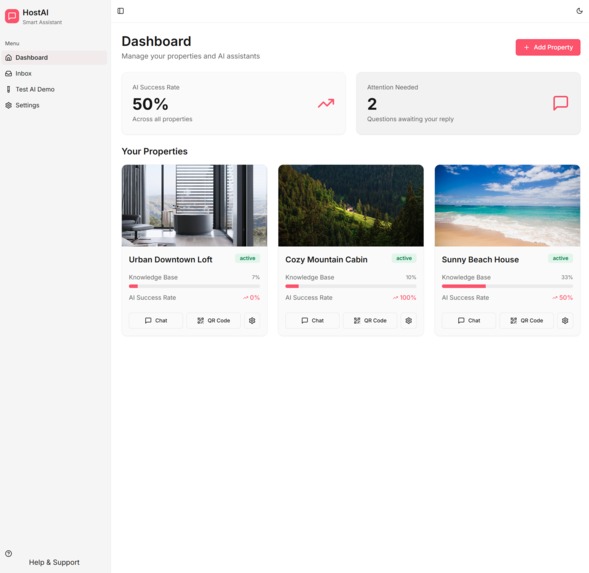 HostAI – screenshot 1
